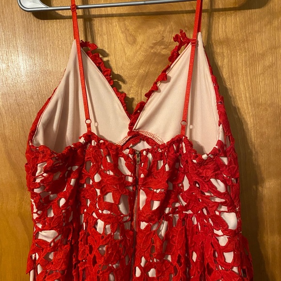NWOT red lace midi sundress - Picture 10 of 11